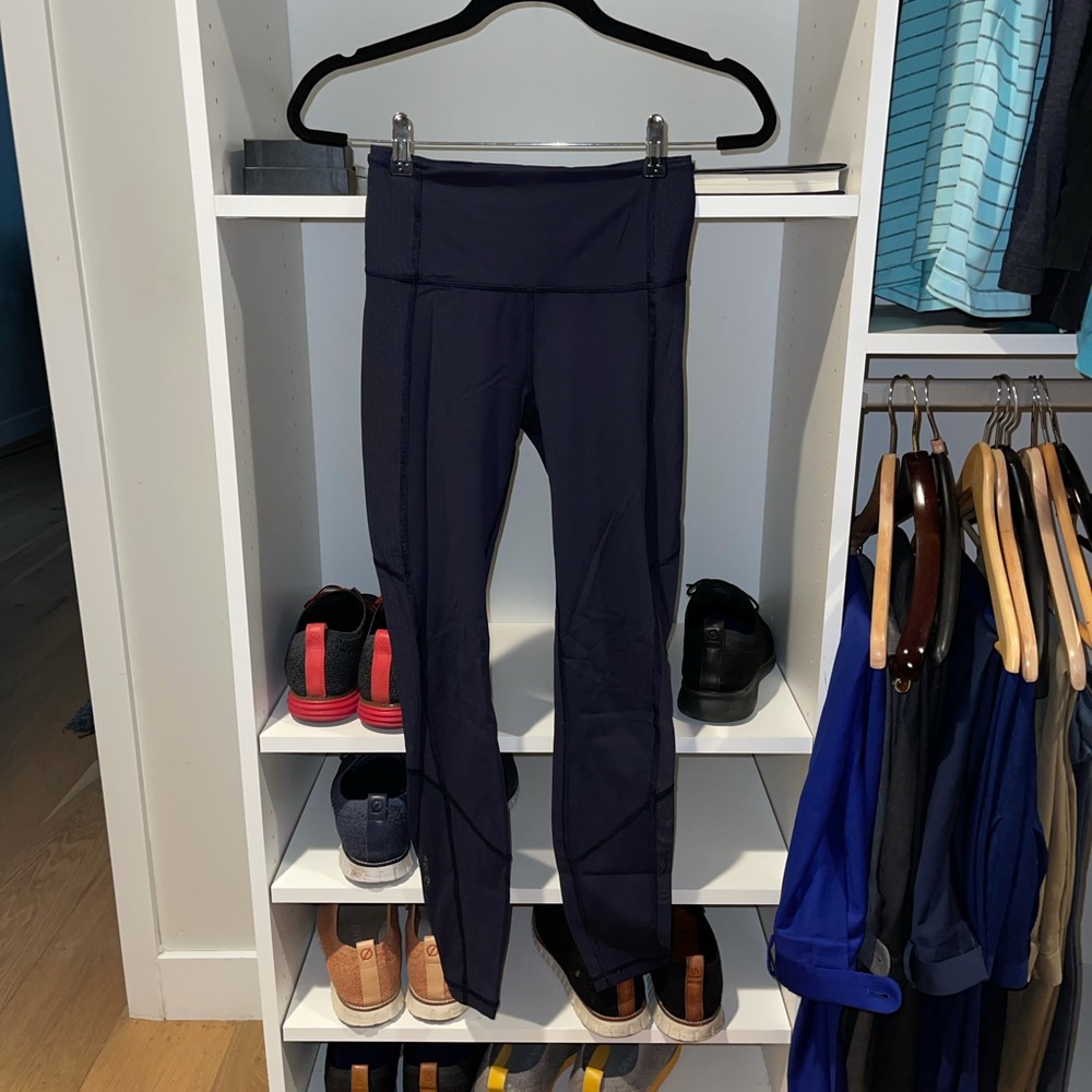 Navy lulu leggings
